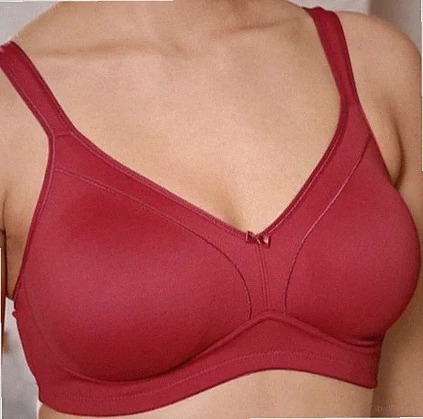 SCHICKER bügelloser MARKEN-BH rubinrot ~ rot GR.80 oder 85 CUP C NEU