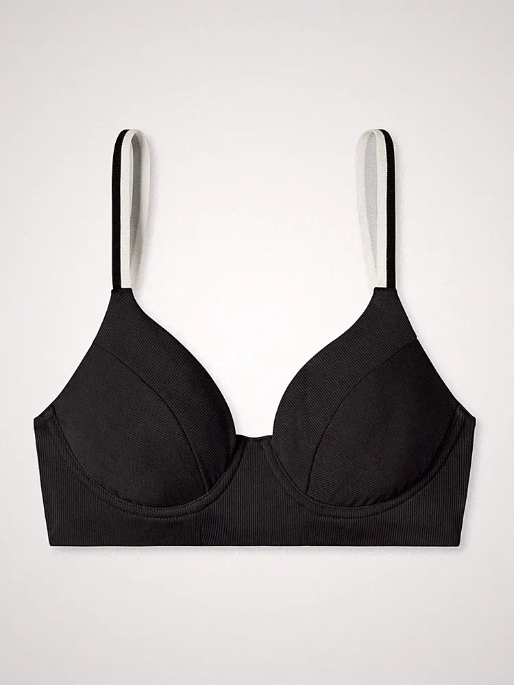 Schiesser Damen Bügel-Bikini-Top Aqua Californian Dream Badeoberteil Bade-Bh