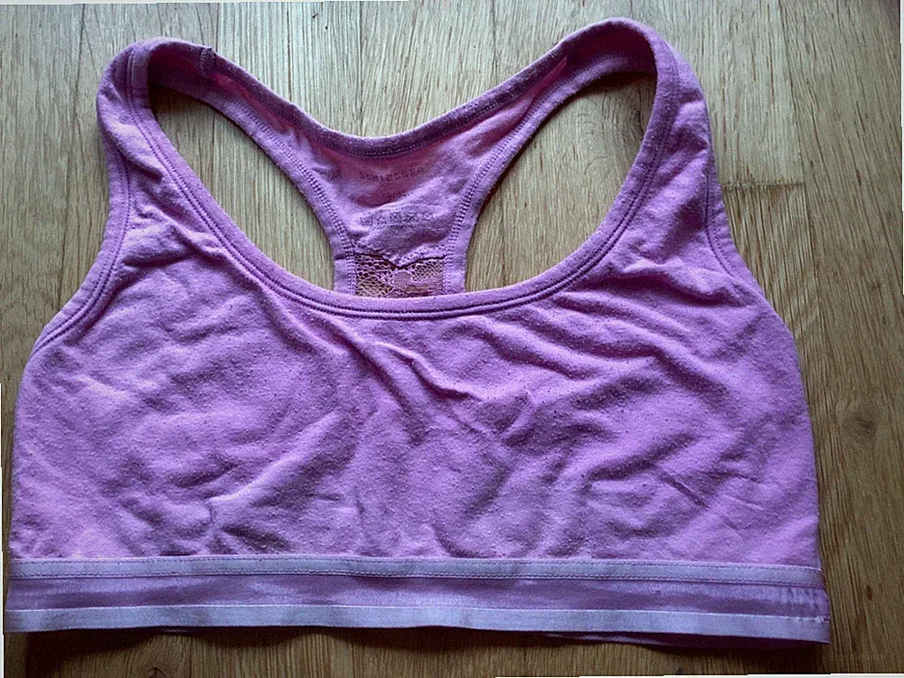 Schiesser Damen-/Mädchen Sport-BH Gr 34/XS bügellos, ungefüttert,Tank Top,Spitze
