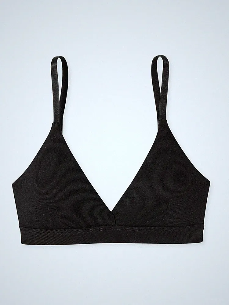 Schiesser Damen Unterwäsche Bügelloser BH Pure Rib Bra Bustier Dessous Gerippt