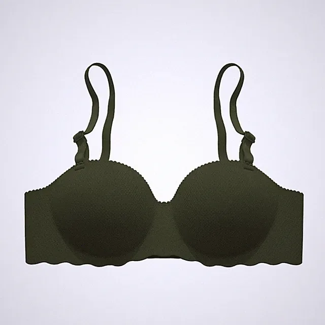 Schlichter und eleganter nahtloser Damen Push Up BH kleine Brust ohne Stahlring