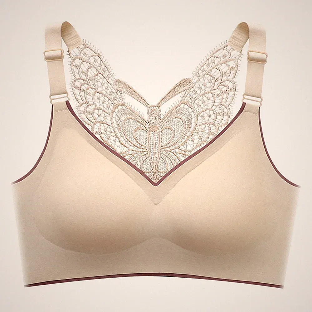 Schmetterling Rücken Design nahtloser Sport BH für Frauen große Größen und