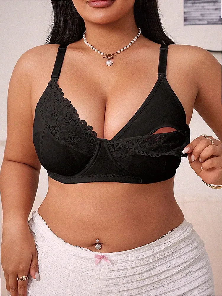Schwangerschafts Große Größen Lingerie BH mit Haken, Bügel und Billig24
