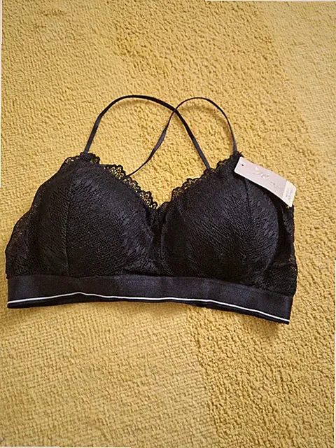 Schwarzes Spitzen-Bustier, Große S/M