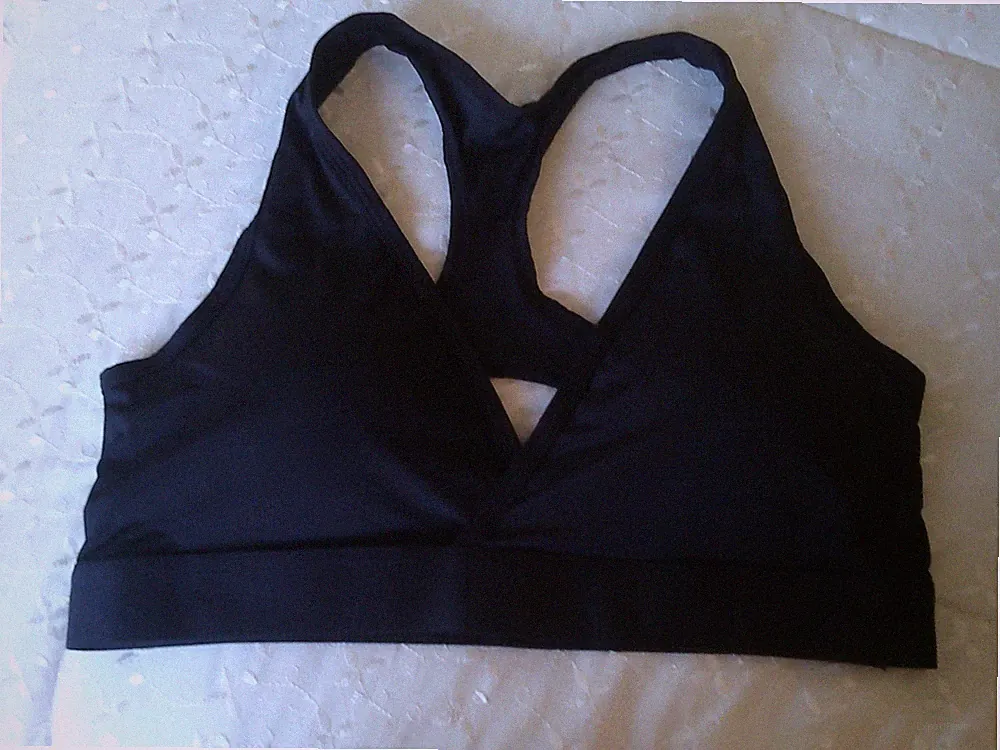 seidiger Plunge Träger Pull On Sport BH Bralette Gr. XXL