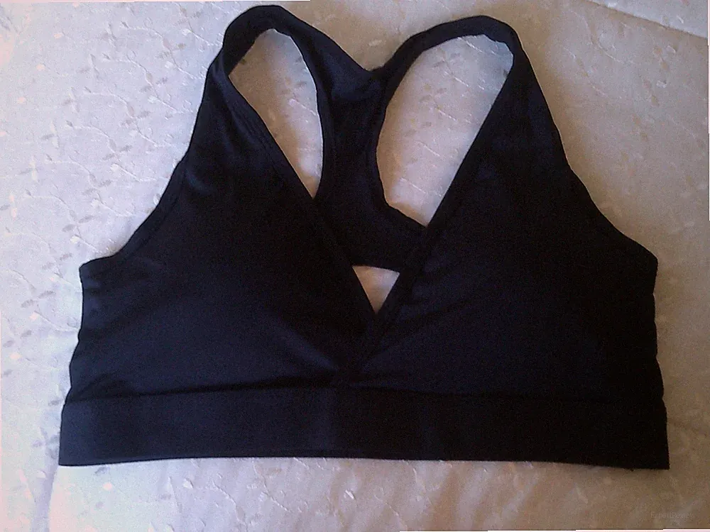 seidiger Plunge Träger Pull On Sport BH Bralette Gr. XXL