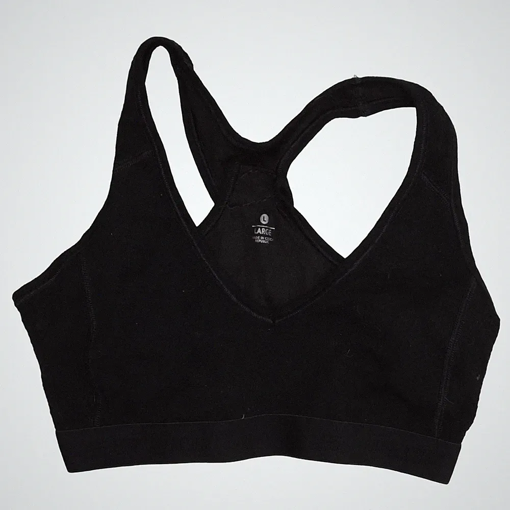 Sensor, Sport-BH, Größe: L, Schwarz, Merinowolle/Polyester, Einfarbig #uVZ