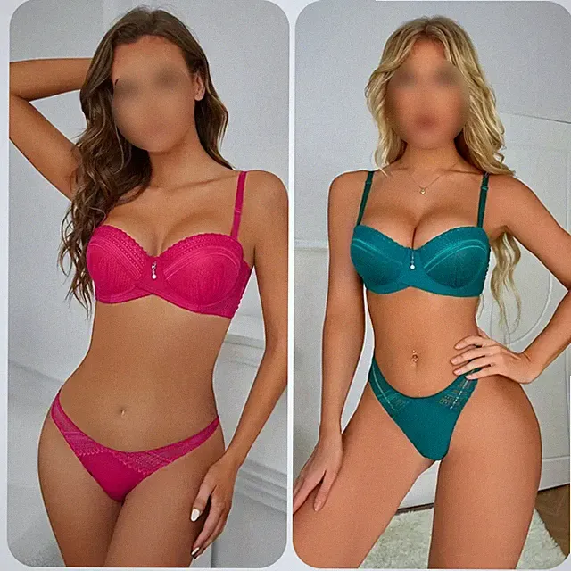 SeXy gepolsterter Damen Push Up BH Set String Tanga Dessous Unterwäsche 75B-95B