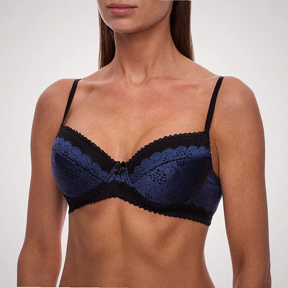 Sexy Plunge BH Komfort Push Up Spitze sexy gepolstert T-Shirt Halbschalen BHs für Damen