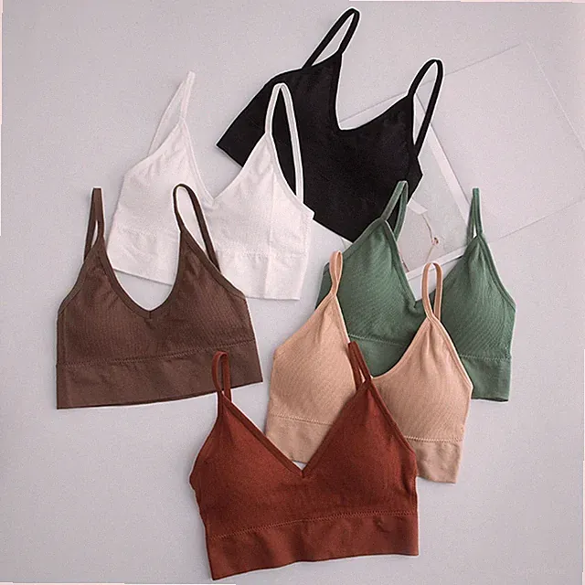 Sexy Vollschalen Trägerloser BH mit Brustpolster für Damen Nylon Elasthan