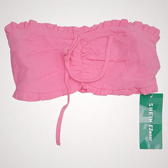 Shein, Bandeau-BH, Größe: 34, Pink, Baumwolle, Einfarbig, Damen #NNl