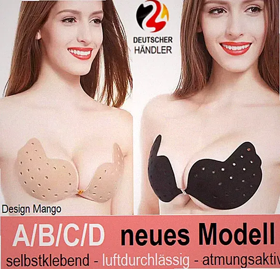 Silikon Push-Up BH, selbstklebend Bra Klebe BH, rückenfrei, Trägerlos, A/B/C/D