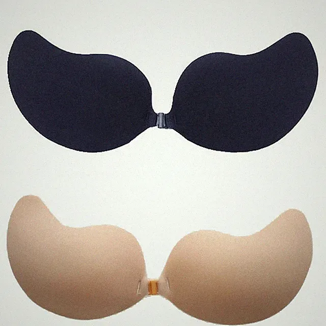 Silikon Push Up Klebe BH Hochzeit Rückenfrei ohne Träger Trägerlos selbstklebend