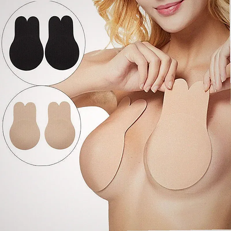 Silikon Push-Up Klebe-BH Unsichtbar Selbstklebend Beauty Bra Rückenfrei Dessous