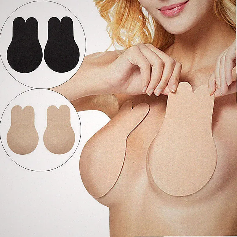 Silikon Push-Up Klebe-BH Unsichtbar Selbstklebend Bra Rückenfrei Dessous