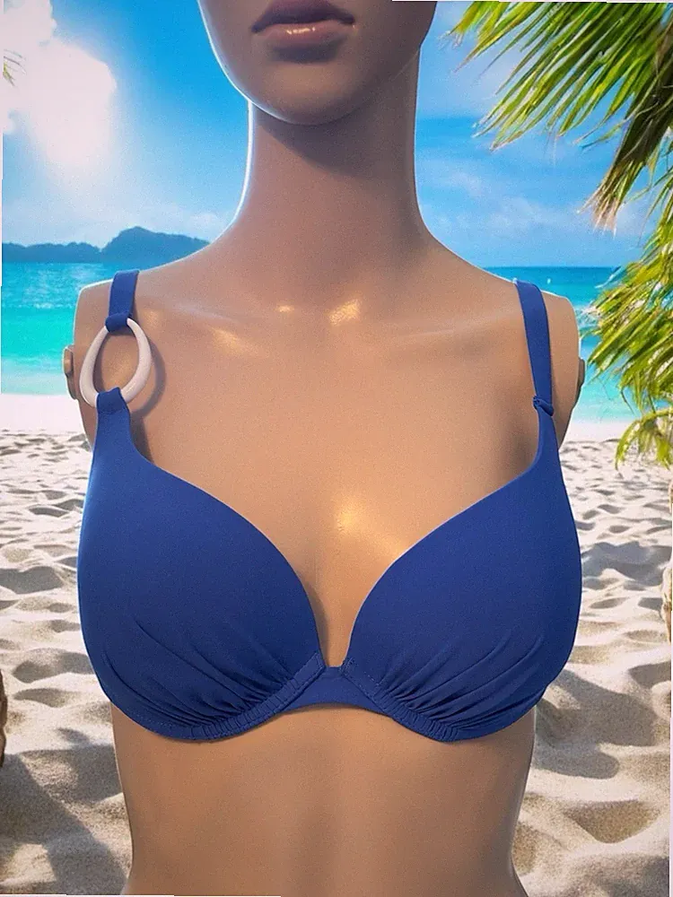 Simone Pérèle Damen Bikini Oberteil Gr.75 mit Cup C Bademode Schwimm-Bade-BH