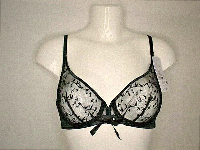 Simone Perele "1948" 156H319 Zarter Bügel BH, tiefer Mittelsteg, Schwarz (U9)