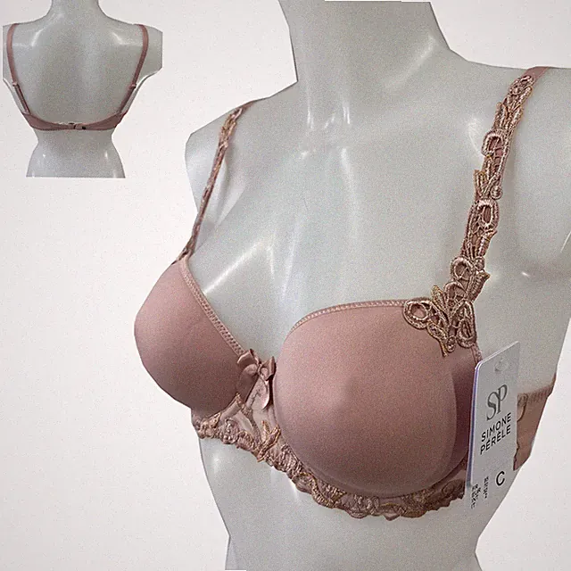 Simone Perele Damen BH mit Bügel Andora Spacer-BH Gr. 70C Rose Taupe NEU