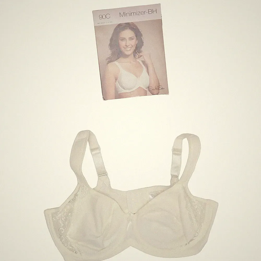 Skin to Skin, BH, Größe: 90C, Minimizer-BH, Weiß, Blumen, Spitze, Damen #l6u