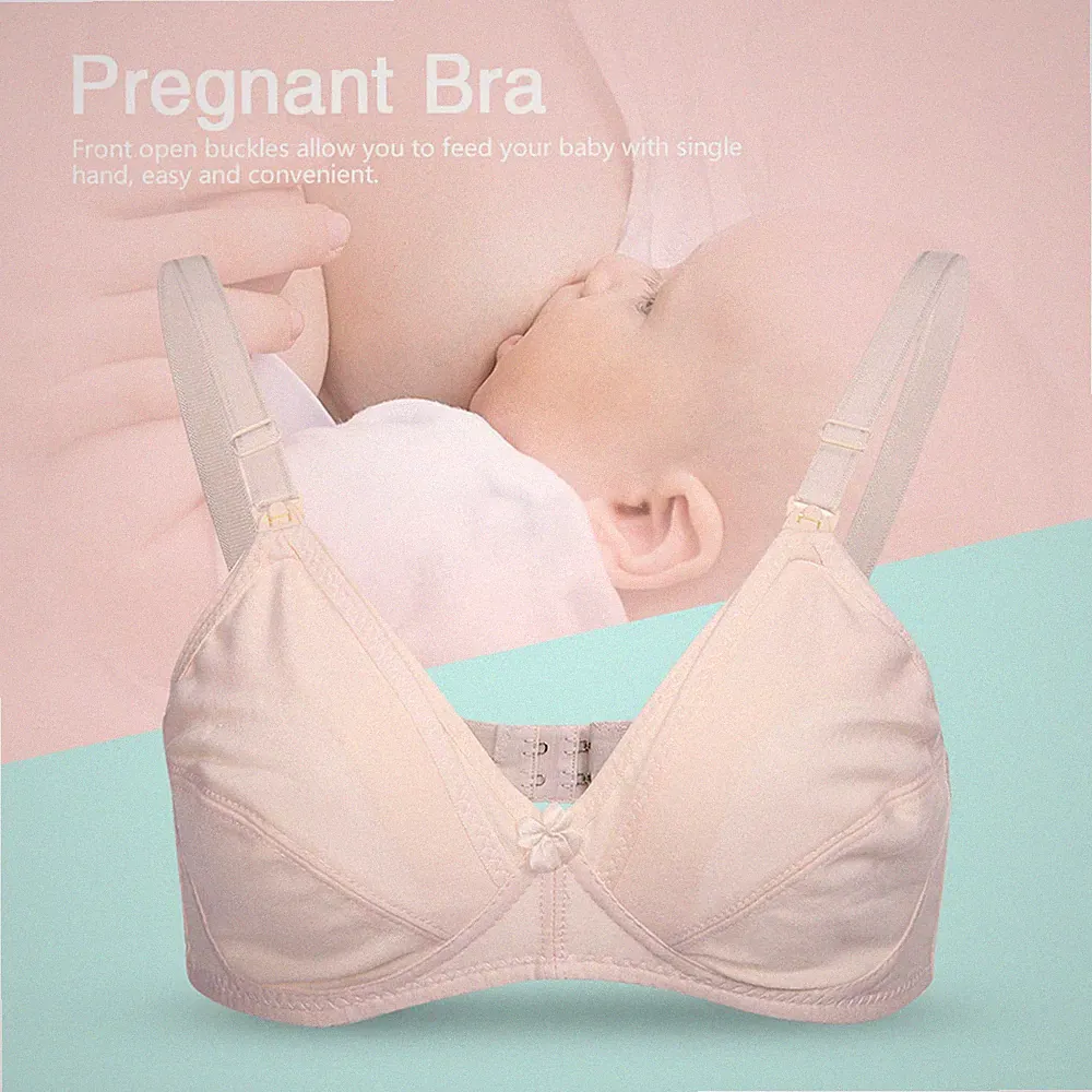 (Skin40/90) Cotton Front Open Mutterschaft Still-BH Schwangere Frauen Still AK