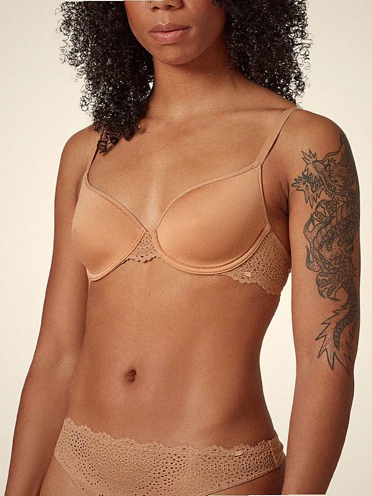 Skiny Bamboo Lace 080584 Spacer BH Gr. 70-85 A-D in Ivory und Bronze
