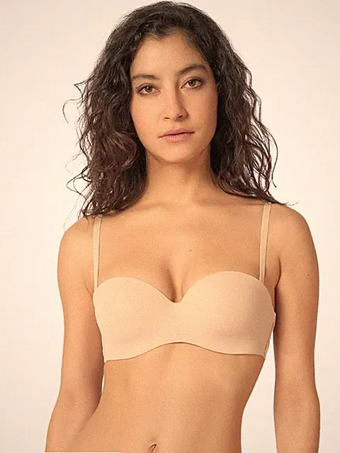 Skiny Bandeau BH mit Bügel 085675 Micro Essentials in Beige und Black