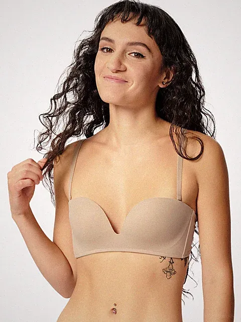 Skiny Bandeau BH ohne Bügel 081394 Micro Essentials in Beige und Black
