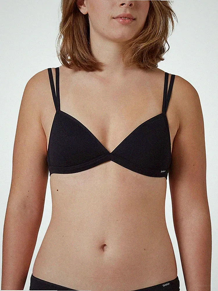 Skiny Cotton Essentials Triangel Schalen BH ohne Bügel Gr. 70-85 A-B in Basic