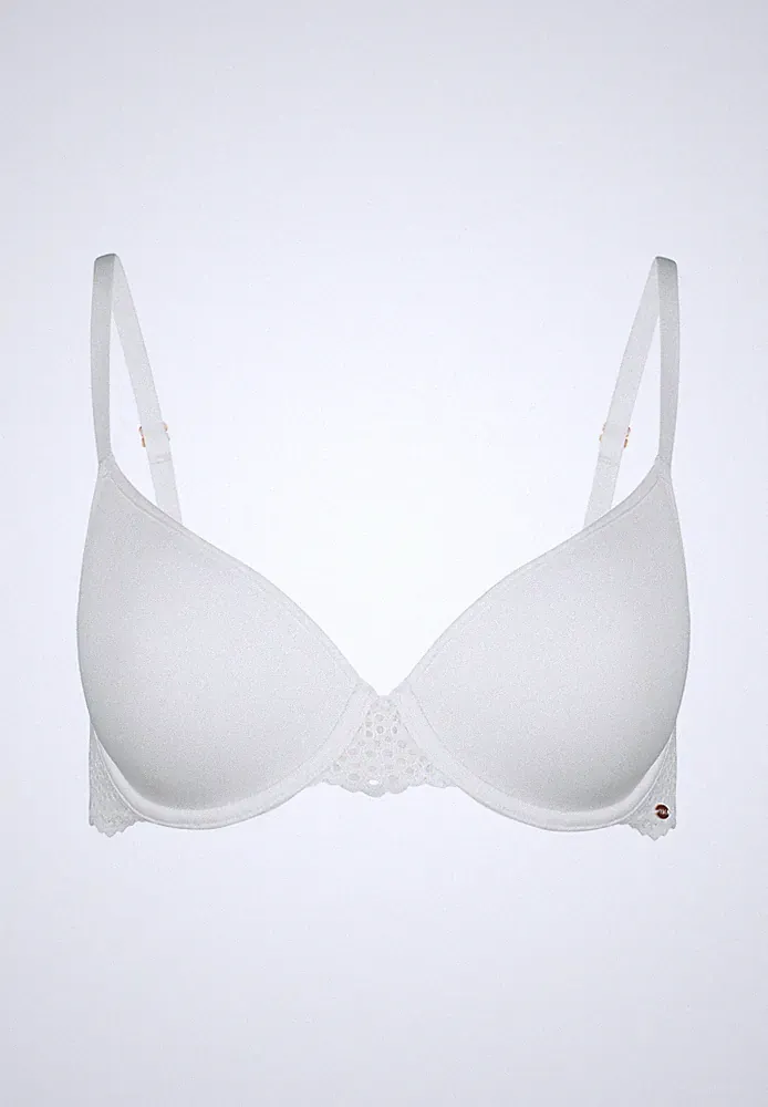 Skiny Damen Bamboo Lace Spacer BH T Shirt BH ivory 70 - 85cm von Cup A - D NEU