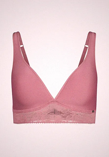 Skiny Damen Triangel Spacer BH Bra bügellos Micro Lace Foxglove Pink 70 - 85 A-C