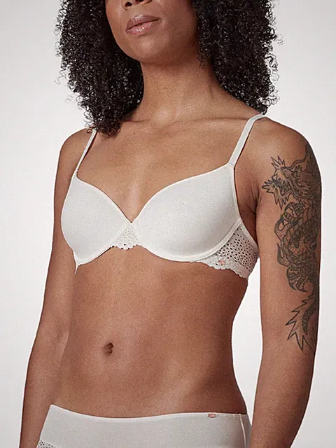 Skiny Spacer BH Bamboo Lace Gr. 70-85 A-D in Ivory und Bronze