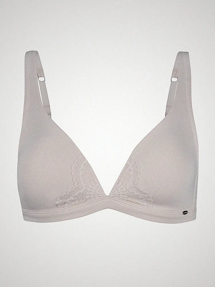 Skiny Triangel BH mit Schale Micrornaments Gr. 70-85 A-C in Angelwing und Black