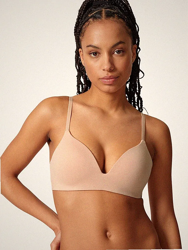 Beige Triangel-BH