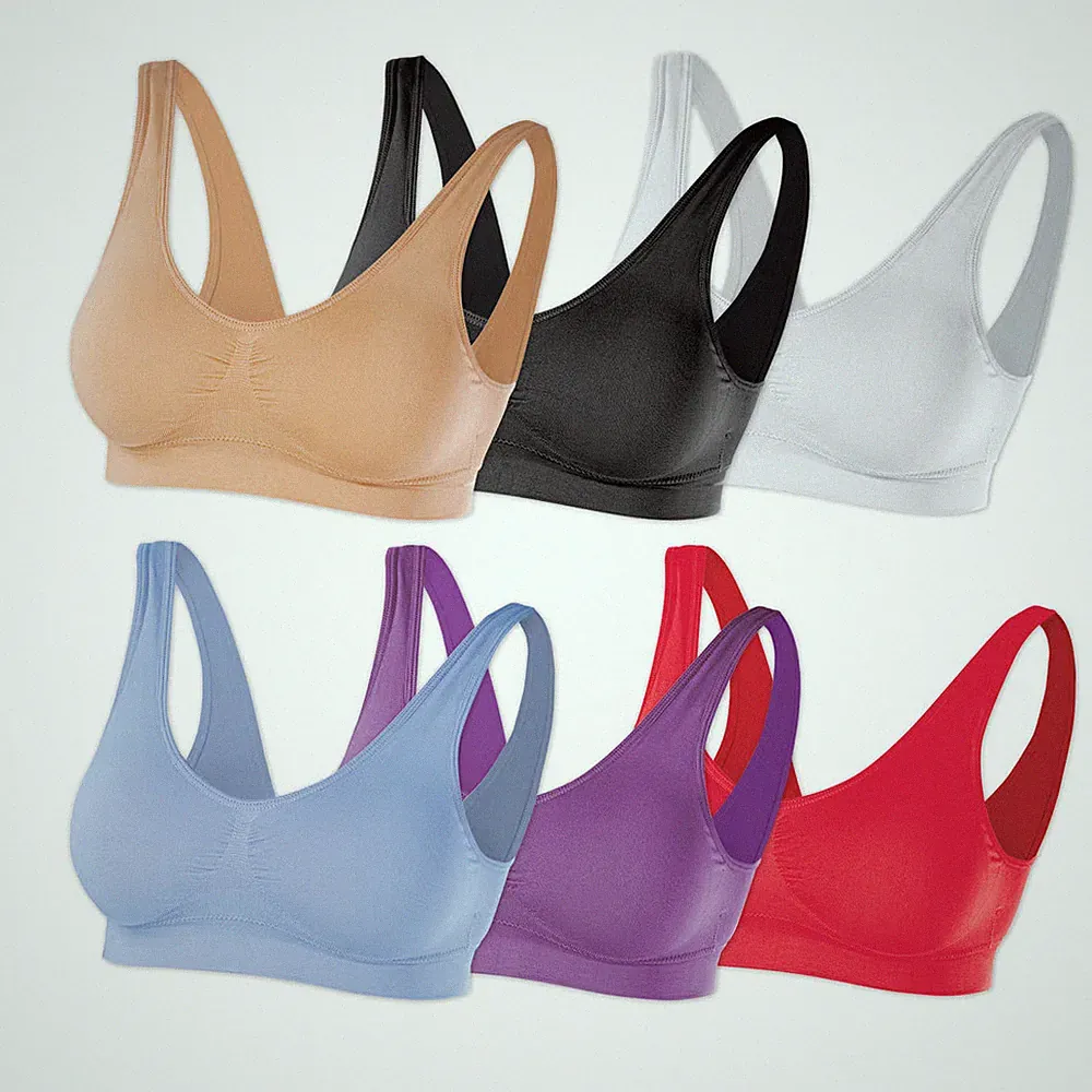 SLIMmaxx Super BH 6er Set Büstenhalter nahtlos seamless Sport Bustier Top Bra