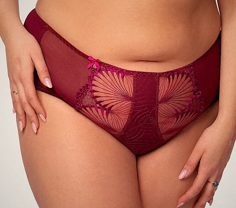 Slip Panty violett große Größen Damen Dessous Unterwäsche Komfort passend zum BH