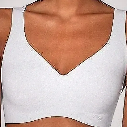 SLOGGI Bh Mikrofaser Zero Feel 2.0 Bralette Zapfenloch Weiß Coppe Rot