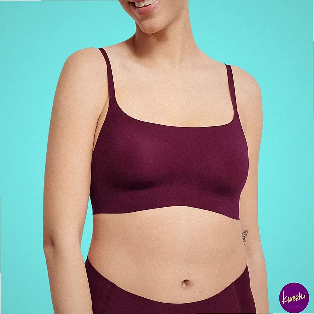 SLOGGI Damen Wireless Seamless Bralette, Claret, UK S+ | EU 38+ | US S+