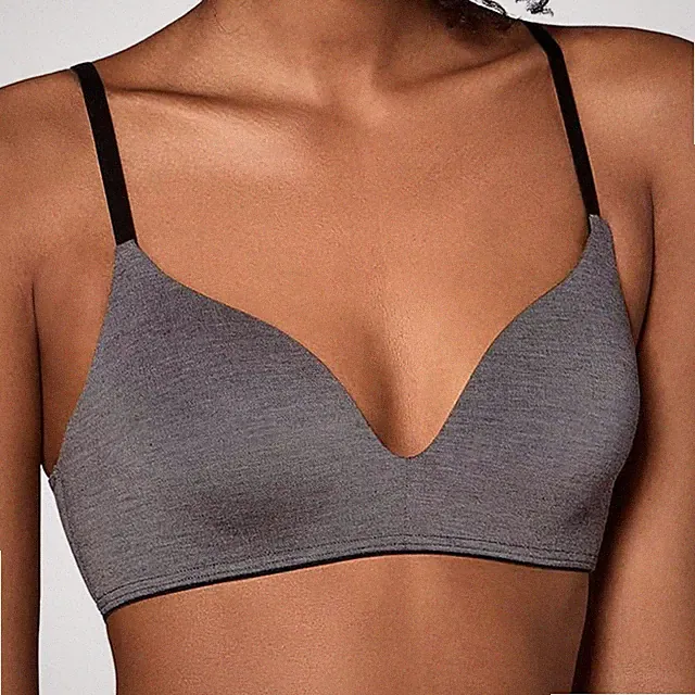 Sloggi Wow Embrace P Padded Damen BH Bügellos Gr. S Black Combination