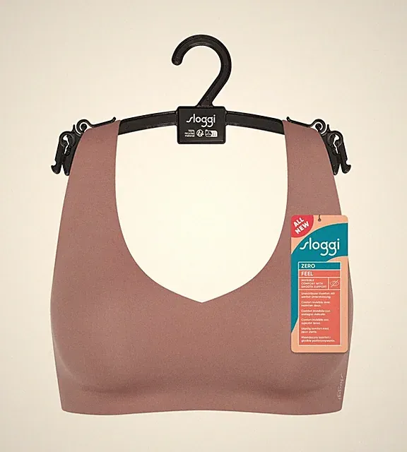Sloggi Zero Feel 2.0 Damen BH, nahtlos, gepolstert, schwarz, M+, ohne Bügel