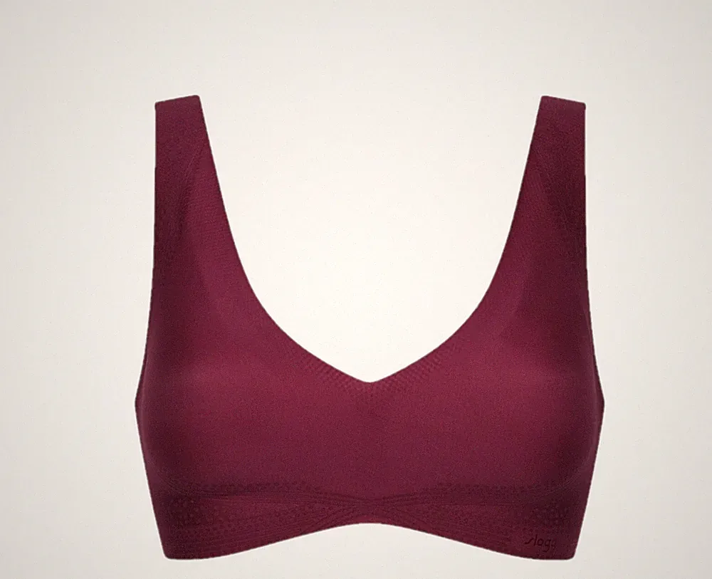 sloggi Zero Feel N BH Größe S UVP 45,00 € BHs ohne Bügel Top bordeaux Tops