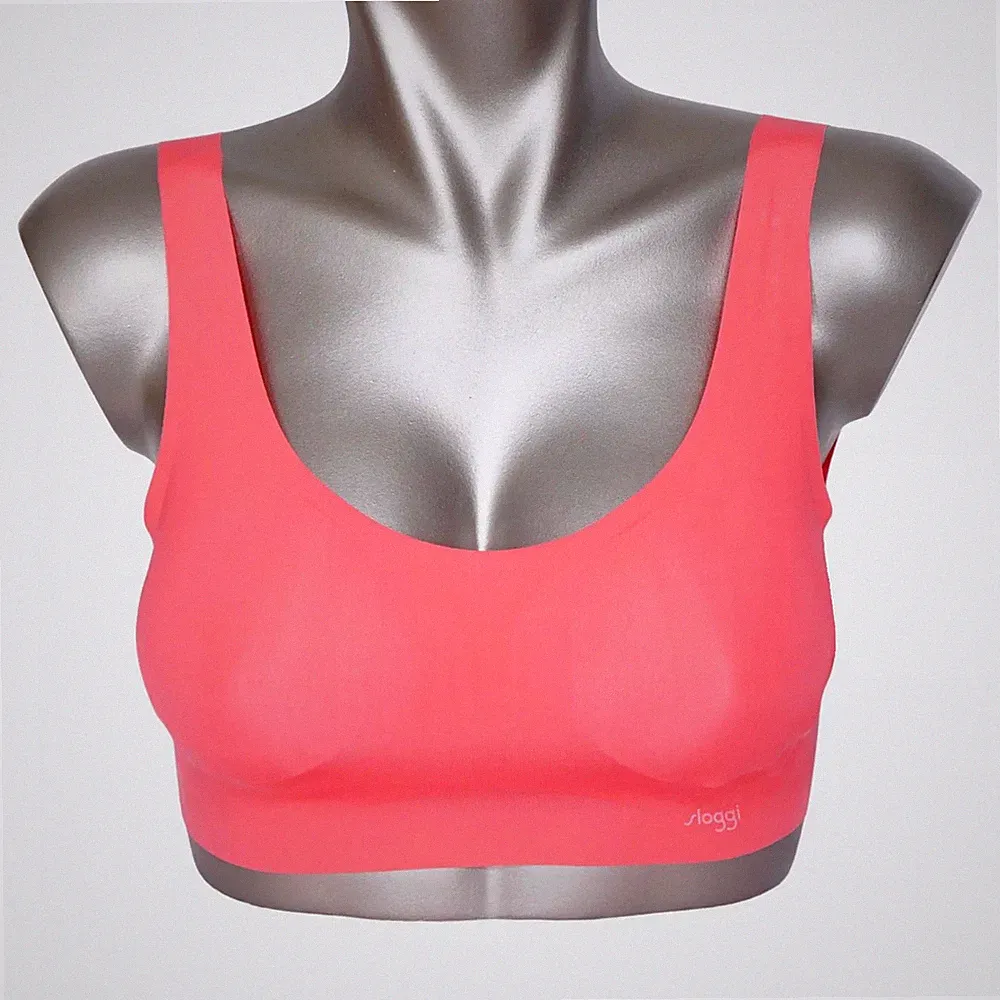 Sloggi ZERO Feel Top EX Schalen Soft BH ohne Bügel 00IY/IY pink Bustier Yoga NEU