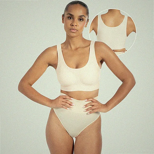Smilodox Plunge Bralette Nysa Cups light bügellos Komfort BH verstellbare Träger