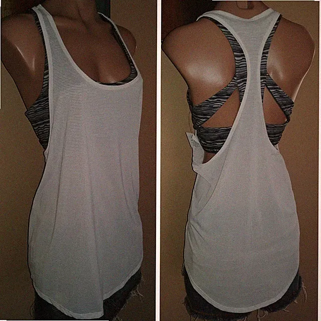 SO Neu Weiß Performance 2FER XL Extra Groß SPORTS Bh Tank Top Hemd