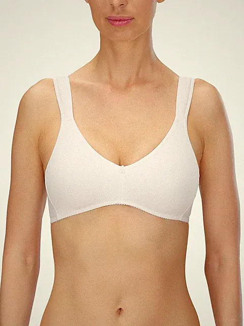Soft BH 5127 ohne Bügel von Naturana | Gr. 75B | Baumwolle | weiss | NEU