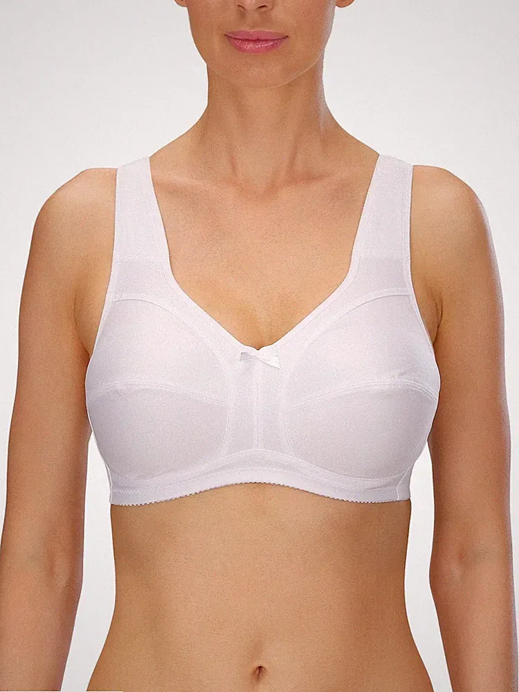 Soft BH 86136 ohne Bügel von Naturana | Entlastungs-BH | weiss und schwarz | NEU