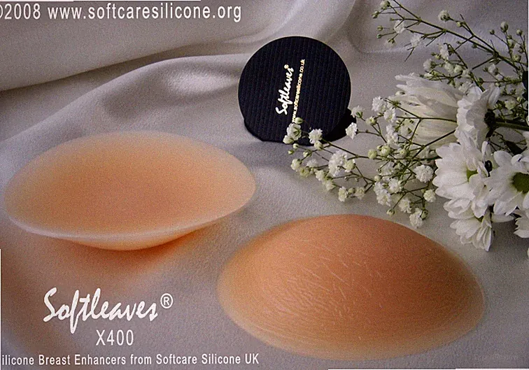 Softleaves X400 Silikon Brustvergrößerer BH-Einlagen gebraucht mit Mastektomie BH