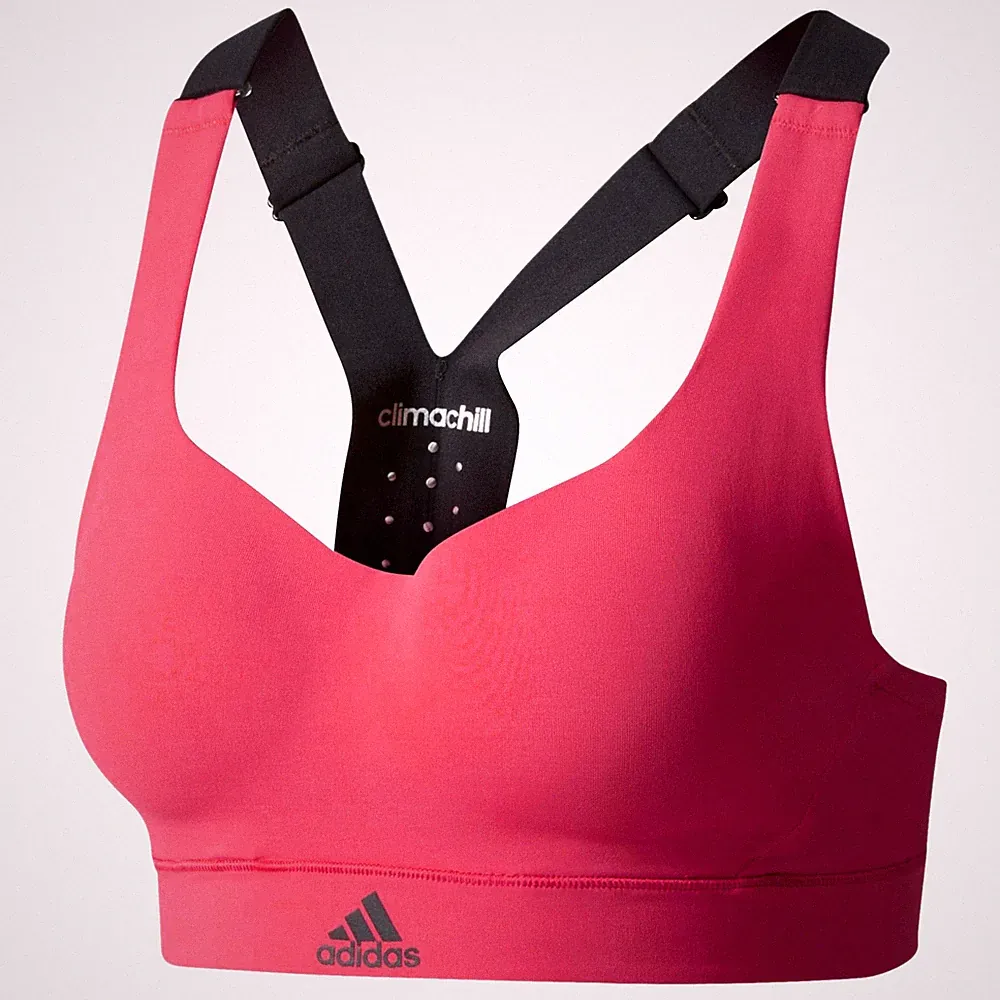 Sonderangebot Adidas Climachill Racerback Sport BH gepolsterte, vorgeformte Cups