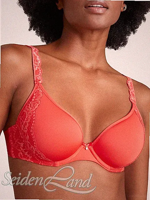 Spacer BH SWEETESSENCE IK Microfaser uni Spitze von Aubade orange oder haut
