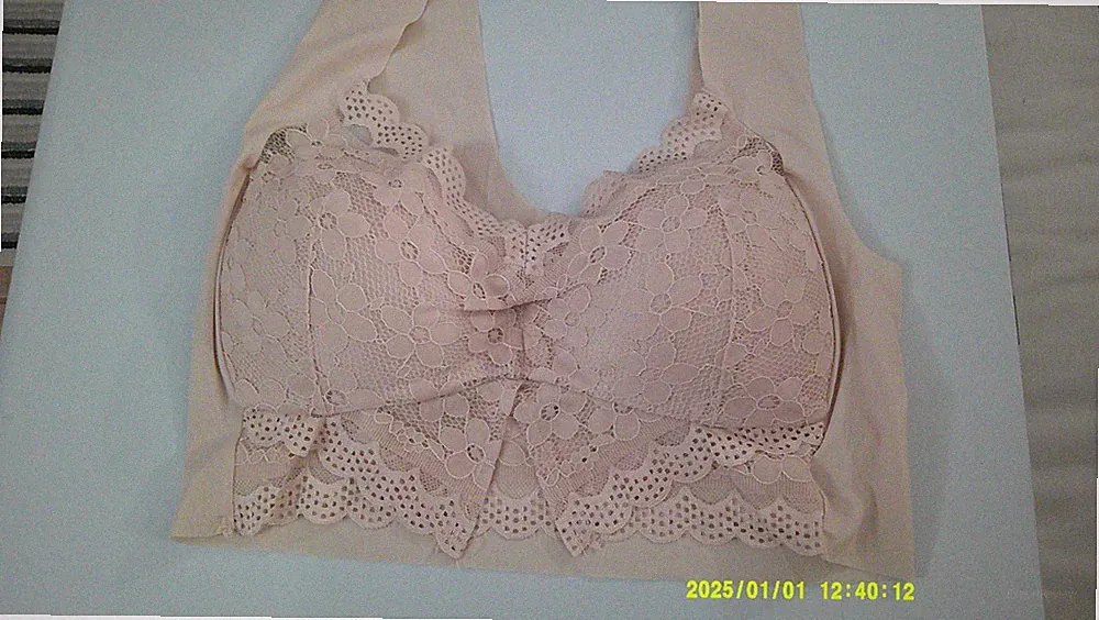 Spitze seidig weich gepolstert Pull On Stretchy BH Top Gr. XXL Extra Extra Large