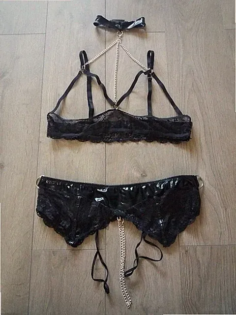 Spitze String Slip Dessous Unterwäsche Sexy Erotische Kette Kenner